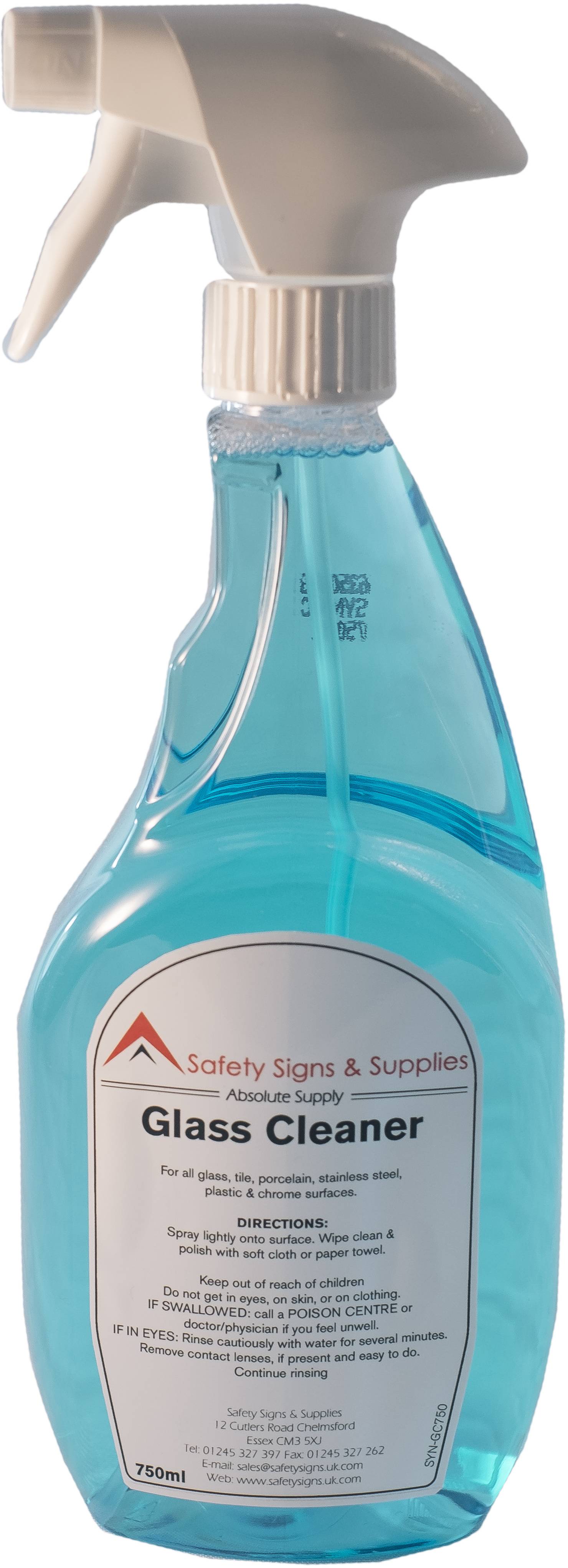 Glass Cleaner Trigger Spray Safety Signs & Supplies Uk
