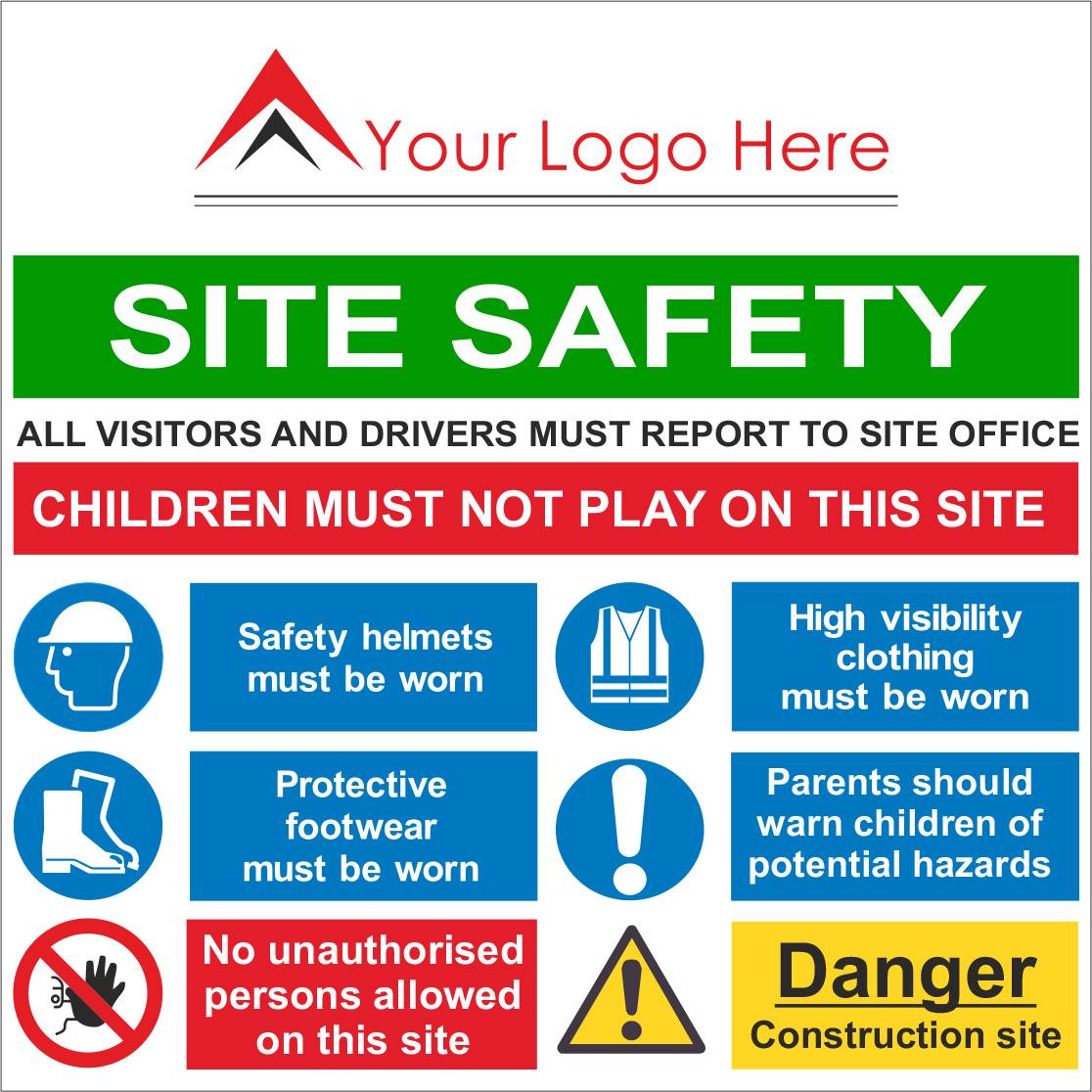 Site Safety Multi Sign Safety Signs & Supplies Uk