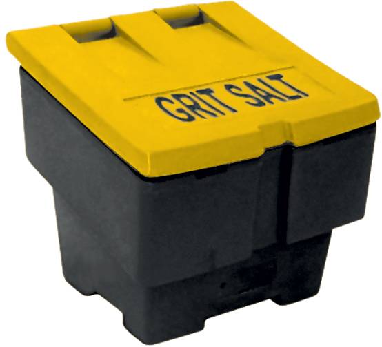 1.75cuft Grit Bin BLACK/YELLO Safety Signs & Supplies Uk